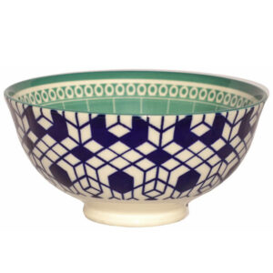 Deep Ocean Teal Desert Bowl