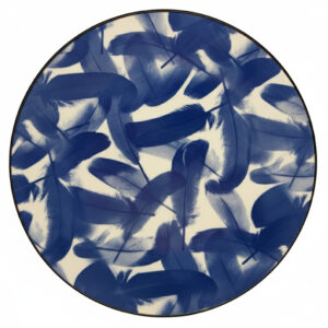 Blue Feather Desert Plate
