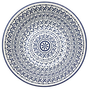 Blue Mosaic Terracotta Desert Bowl