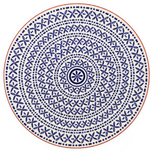 Blue Mosaic Terracotta Salad Plate