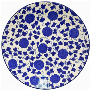 Cobalt Blue Blossom Dinner Plate