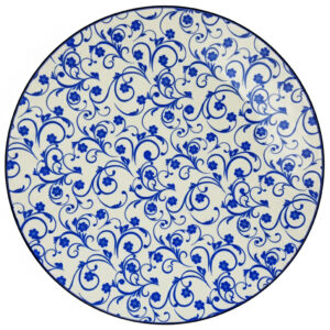 Azure Bloom Dining Plate