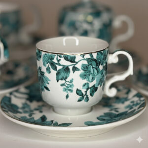 Floral Green Coffee-set