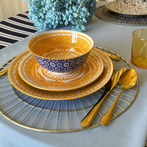 Marigold Mandala Dinner Plate