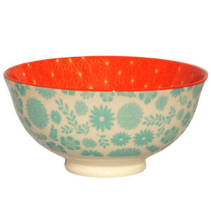 Vibrant Orange Sunset Desert Bowl