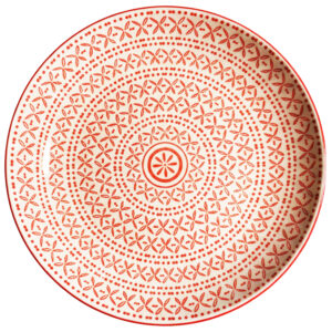 Mosaic Rose Dinner Plate